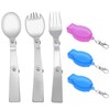 Folding Forks and Spoons Set, Foldable Spoon and Fork Set