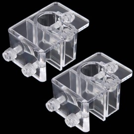 2 Stück Schlauchhalter für Aquarium Acryl Fixierungsklammer für Aquarium Eingang und Ausgang Wasserrohr Halter Rohraufhänger Aquarium Schlauchhalter Rohrschellenhalter für Halten Schläuchen und Rohren