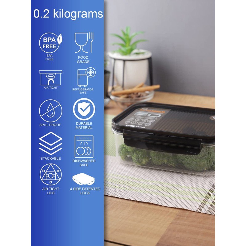 Contenedor Hermético Modular Bisfree 910 Ml