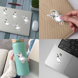 (3pcs) Tactical Goose Sticker, Armed Goose Sticker, Goose with Shoot Sticker, Goose Peach was Never an Option Sticker, Goose Stickers Die-Cut Waterproof Vinyl Sticker Laptop Water Bottle Window Phone