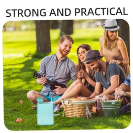 SUPVOX 5pcs Elegant Flat Water Bottle Lightweight Kettle Reusable Leakproof Sports Drink Bottle