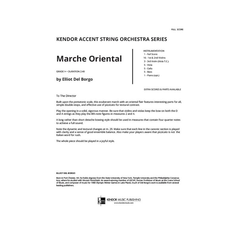 Marche Oriental (Full Score)