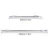 AUTOTOOLHOME 2pc Flexible Extension Drill Bit Holder Flex Shaft Impact
