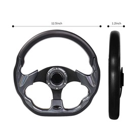 Golf Cart Steering Wheel for EZGO Club Car Yamaha Universal Steering Wheel EZGO Steering Wheel Club Car Cool Racing Style Steering Wheel Golf Cart