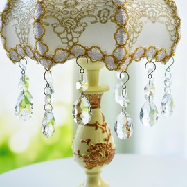 H&D HYALINE & DORA 3Inch Crystal Suncatcher Bauhinia Prisms Pendants 10Pcs Chandelier Crystals Replacement Hanging Sun Catcher Beads for DIY Arts Crafts Decor (Clear)