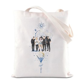 BAUNA Zodiac Book Literature Inspired Tote Bag Fantasy Book Lover Gift Ruthless Boys Gang Canvas Bag Celestial Heirs Gift For Reader (Kings Tote)