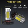 SHENKENUO 2PC 5202/H16 White LED Fog Light Bulbs For Chevy
