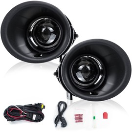 RP Remarkable Power, Fog Light for 2014 2015 Camaro Pair Driving Bumper Lamp, with wiring harness& switch, H11-12V 55W Bulbs Clear Lens FL7081