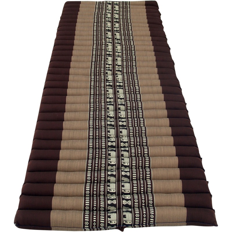 GURU SHOP Rollable Thai Mat, Floor Mat with Kapok Filling