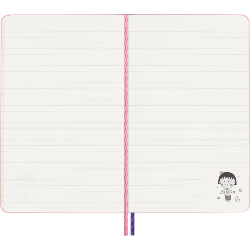 Moleskine Sakura Lined Notebook with Hard Cover and Elastic Closure,