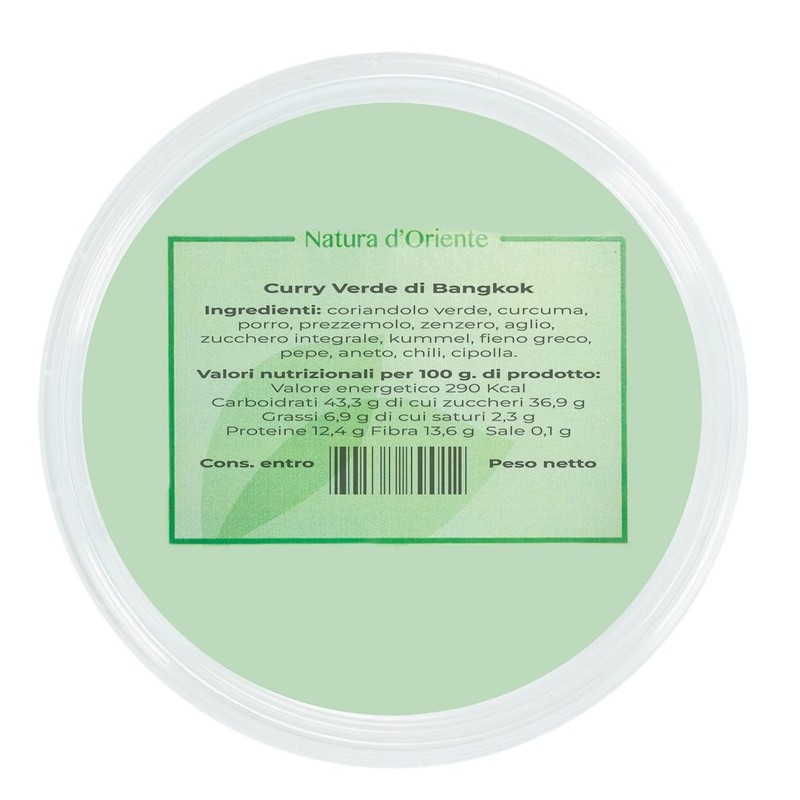 NATURA D'ORIENTE Curry Verde di Bangkok 150g – Mix di