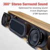 MICA Computer Speakers, Wired Computer Sound Bar, Wooden Mini Soundbar,