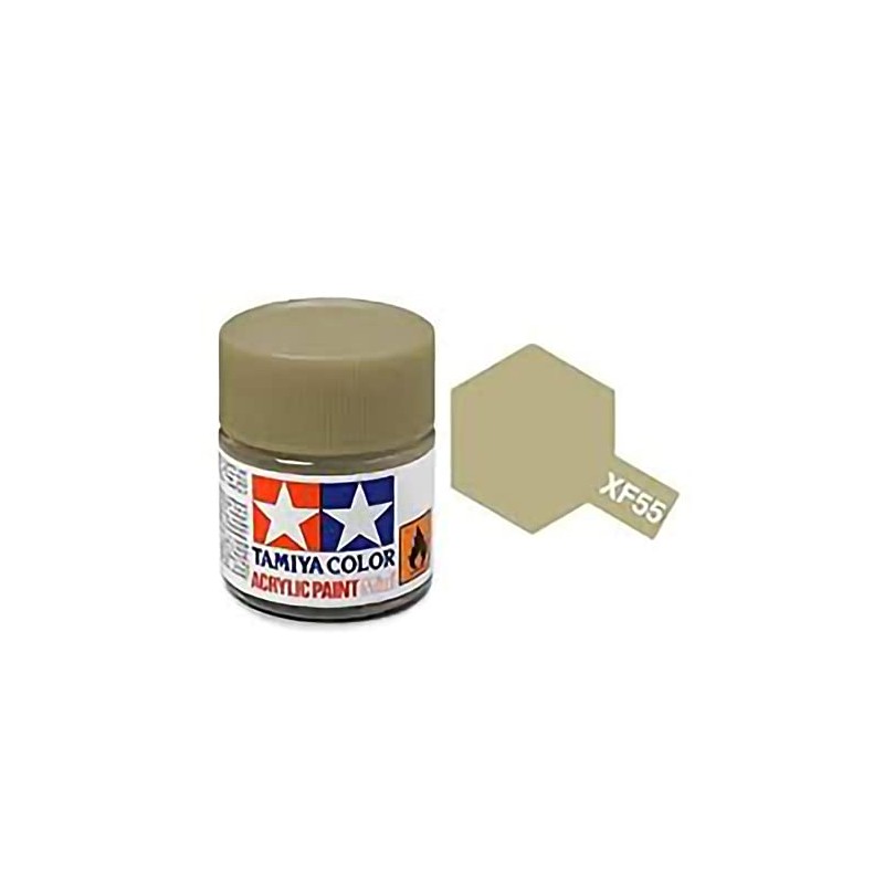 TAMIYA XF55 81755 Acrylic Mini XF55 Deck Tan 1/3 oz