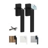 Vooxa Exclusive Aluminium Window Handle, Jet Black RAL9005 (35 mm),