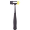 25mm/9.84in Rubber Mallet Double-Sided Soft Hammer Plastic Hammer Manual Rubber