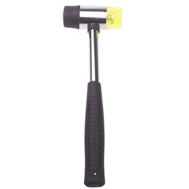 25mm/9.84in Rubber Mallet Double-Sided Soft Hammer Plastic Hammer Manual Rubber Hammer for Repair Leather Jewelry Handicrafts Home Improvement