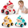 Olbyefly Push and Go Toy Cars for Toddlers 1-3, Baby