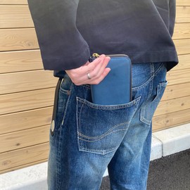 PAIDiA P088 Men's Bifold Wallet, Long Wallet, Popular Round Wallet, Genuine Leather, Brand, Coin Purse, Card Zipper, Made in Japan, Fashionable, Made in Japan, Tochigi Leather, Round Zipper, Round