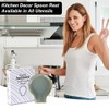 Spoon Rest - HAPPY KIT Unique Gray Spoon Rest for