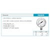 60mm 4BAR 60PSI Pressure Gauge air Oil or Water 1/4"