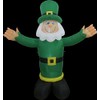 6ft Air Blown Inflatable St. Patrick's Day Leprechaun With WHITE