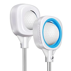 CHMAPKEY 9Ft / 12Ft Single-Sided Stainless Steel Telescopic Golf Ball Retrieverï½ High Durability and Stability Golf Ball Picker (9Ft, Blue)