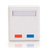 C2G 03837 2-Port Cat5e Surface Mount Box, White