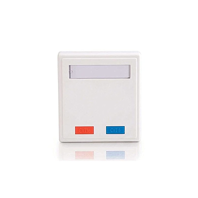 C2G 03837 2-Port Cat5e Surface Mount Box, White