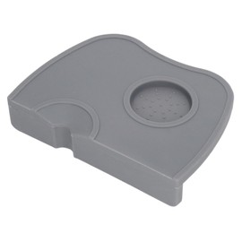 Coffee Tamper Mat Single Hole Prevent Slip Thickened Food Grade Silicone Coffee Tamping Pad Gray