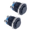 DMWD 2-Pack 16mm Metal Momentary Push Button Switch Screw Terminals