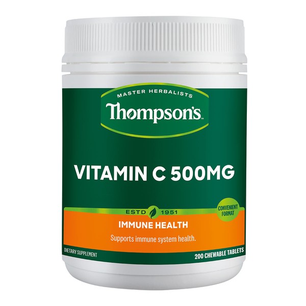 Thompson's Vitamin C 500mg Chewable - 200 chewable tablets