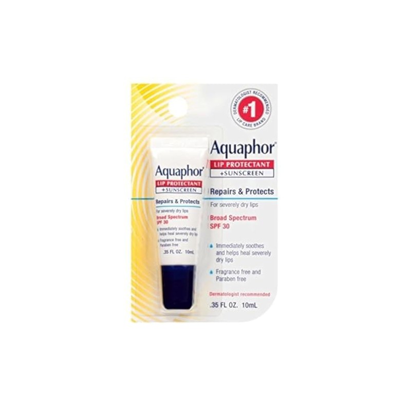 Aquaphor Protector de labios Spf30 0.35 onzas (6 piezas) (0.3
