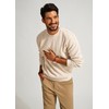 PJ PAUL JONES Men Sweater Crewneck Waffle Sweaters Casual Knit