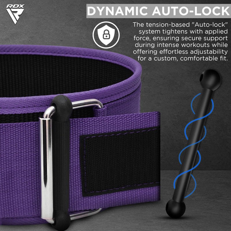 RDX Weight Lifting Belt 4” Adjustable Back Lumbar Support Bodybuilding,