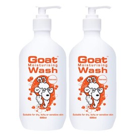 Goat Soap Moisturizing Body Wash Value Duo Pack 16.9 oz - Body Wash to Revive your Skin - Oatmeal