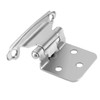SEUNMUK 40 Pack 1/2 Inch Overlay Cabinet Hinges, Satin Nickel