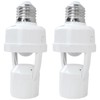 2pcs Motion Sensor Light Socket, E26/E27 Screw in Light Bulb