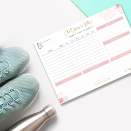 Perfect Planner Company - Weekly Habit Tracker Desk Pad - Undated A4 Planner - Tear Away Design - Weekly Morning & Evening Routines - Affirmations & Top Goals 90gsm FSC paper - 50 Pages