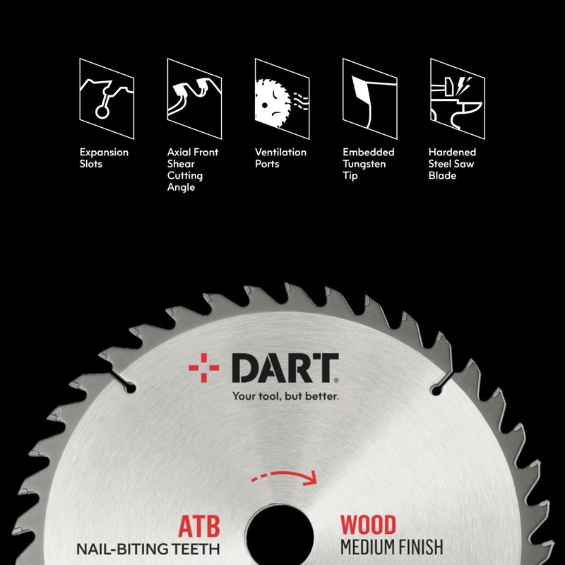 DART SVR1652024 Circular Saw Blades, Silver