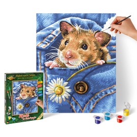 Schipper 924 0436 - Painting by Number Mucki, the Blind Passenger for Kids, 24x30 cm