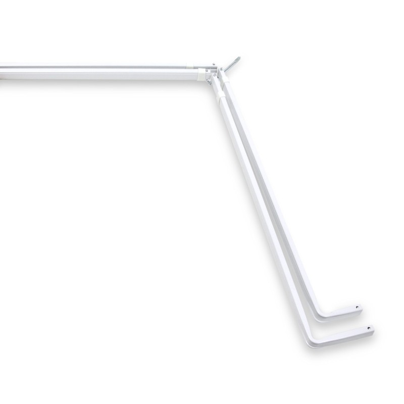 Rod Desyne Lockseam Double Bay Window Curtain Rod