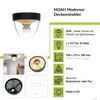 Licht-Erlebnisse Ceiling Light Plastic in Black Gold IP44 Bathroom Living