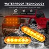 DREAMIZER Car Warning Light, 4 Pieces 6 LEDs Emergency Strobe