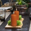 BOLSIUS 4 Orange Pillar Candles - 3x6 Inches - Individually