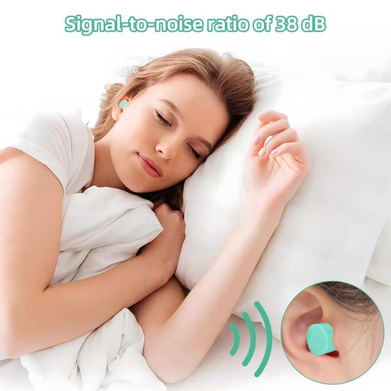 Ear Plugs 60 Pairs Soft Green Colour Ear Plugs for