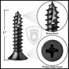 Cauldham Black Wood Screws #9 x 1 Inch for Door