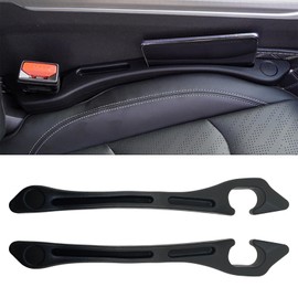 Wogomz 2 PCS Car Seat Gap Filler, Car Gap Filler Organizer to Fill The Gap Between Seat and Console, Auto Seat Crevice Blocker Stop Things from Dropping, Essential Car Interior Accessories
