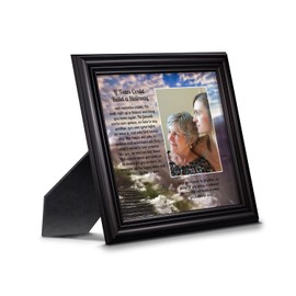 Crossroads Home Décor Memorial Picture Frame, In Memory of Loved One, Memorial Presents, If Tears Could Build a Stairway Framed Picture, 6346B