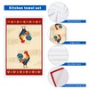 Arquiel Farmhouse Rooster Kitchen Towels and Oven Mitts Set 4Pcs,