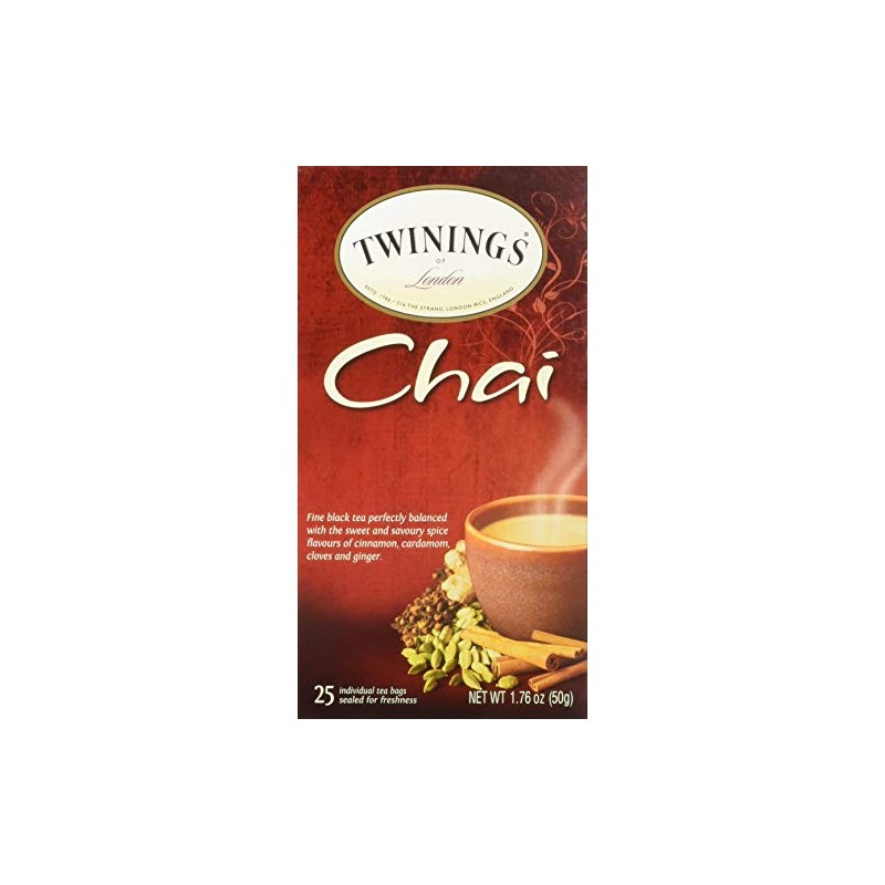 Twinings Chai, 25 Count (Pack of 6)